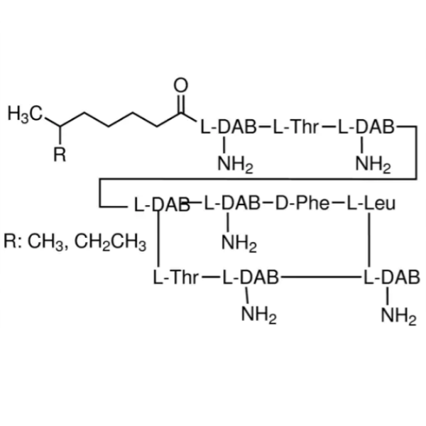 Polymyxin B Sulfate CAS 1405-20-5 Assay Microbiological ≥6500 IU/mg Factory